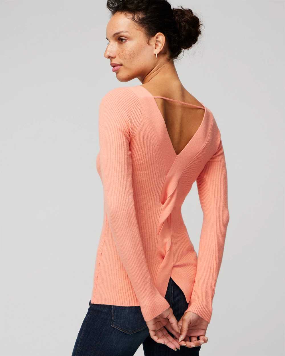 Womens twist hot sale back sweater